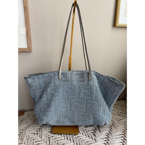 Fendi Denim Logo Tote - Picture 2 of 9